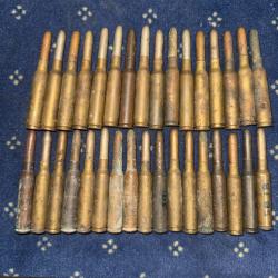 lot de 33 balles d'origine calibre 6.5 CARCANO