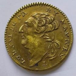 Jeton LOUIS XVI n.d.vers Der anker wachet das glik lachet Avec L sous le Buste 1783-1789 Nuremberg