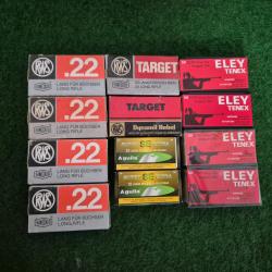 Lot de diverses balles de 22 LR