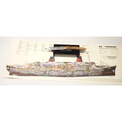 Couteau Laguiole Origine Paquebot FRANCE LE MARINE bois teck série limitée- certificat d'origine