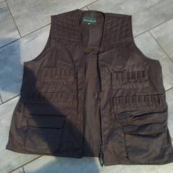 Veste percussion taille 54 avec rangement cartouche canon lisse