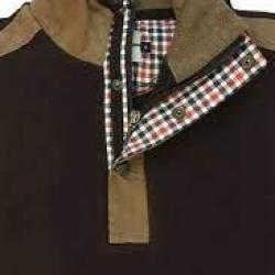 Wahoo vêtements ! - Sweat col camionneur Lovergreen couleur chocolat