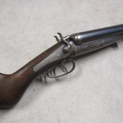 Fusil HUSQVARNA modèle 1877, Cal 12 à chiens, à 1 euro sans prix de réserve!!! Canons miroir!!!
