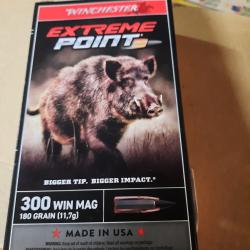 WINCHESTER extreme point cal 300wm 180grains 11.7gr