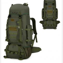 Sac à Dos Tactique et Militaire de 90L Grande Capacité pour Chasse, Randonnée & Alpinisme Vert