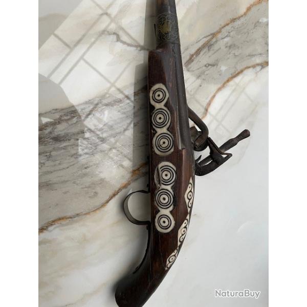 Pistolet  Silex fin 18me-dbut 19me