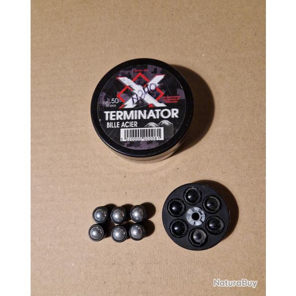 Barillet Umarex T4E TR50 CAL 50 + 12 billes TERMINATOR