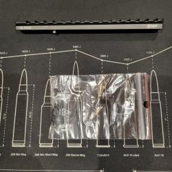 Rail picatinny mdt 30 moa tikka t3 t3x avec tenon de recul