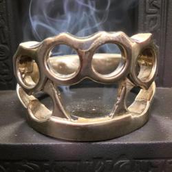 Bague chevaliere " poing americain " en laiton T63- harley biker davidson indian mc sons of anarchy