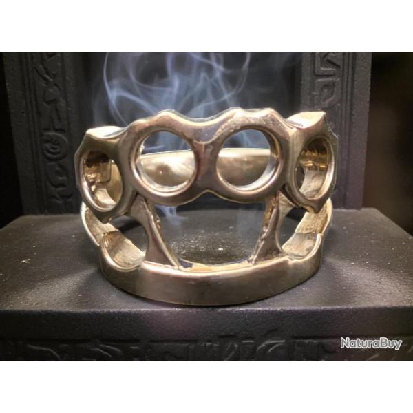 Bague chevaliere " poing americain " en laiton T63- harley biker davidson indian mc sons of anarchy