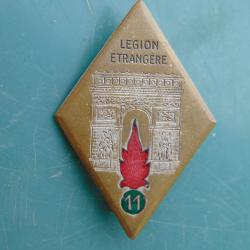 ANCIEN INSIGNE DU 11 Régiment Etranger Infanterie DRAGO 25 Rue Béranger