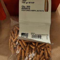 Ogives Hornady HPBT Match 168grs