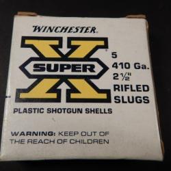 Boite 5 cartouches cal 410. WINCHESTER - Balle SLUG