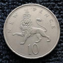 Monnaie Royaume-Uni - 1968 - 10 new pence Elizabeth II (Grade : TTB) - Ref N1411