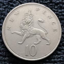 Monnaie Royaume-Uni - 1969 - 10 new pence Elizabeth II (Grade : TTB) - Ref N1508