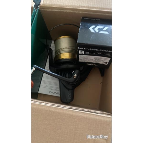 1 moulinet Daiwa emblem45 qd ot gold en super état