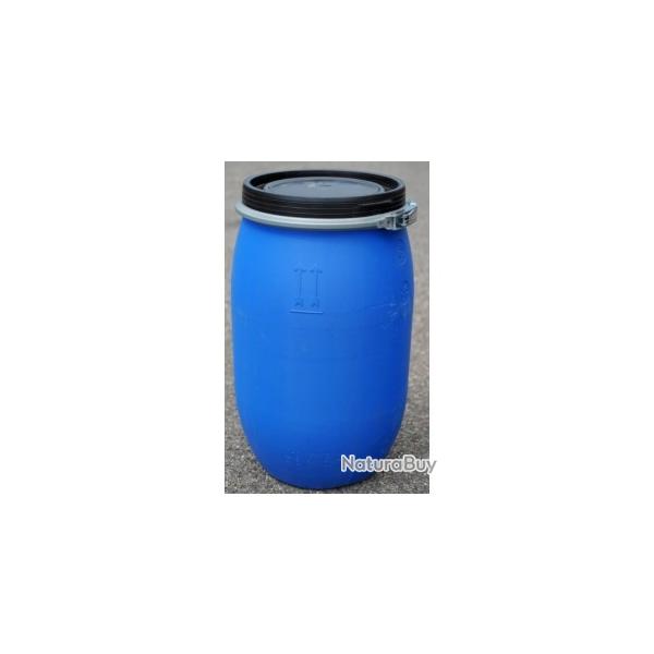 5 bidons plastique bleu 30 litres