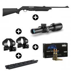 Pack battue Arttech Prima XP Synthétique 308 Win + Lunette Hawke 1-8x24 Circle Dot (8x)