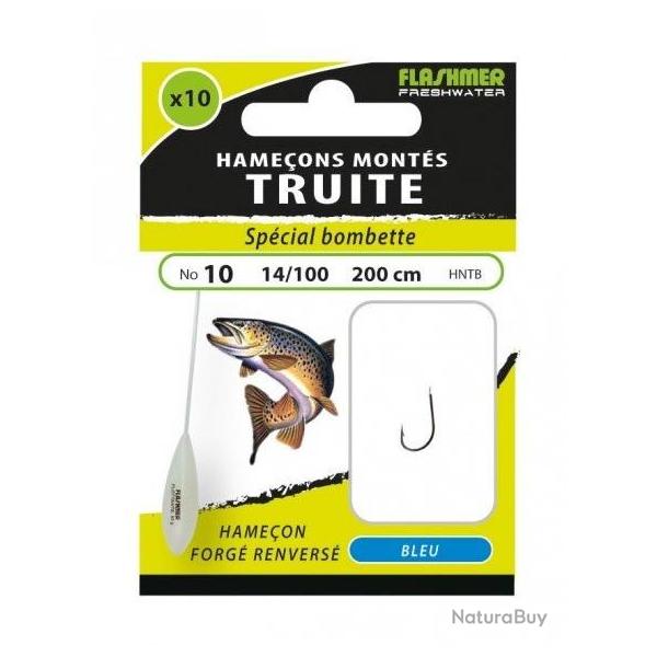 HAMECONS MONTES TRUITE SPECIALE BOMBETTE PAR 10 Taille 8 0.16mm