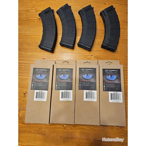 Lot Chargeurs Airsoft (midcap / real cap ) type AK