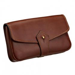 Pochette avec encoches ALEXANDRE MAREUIL marron