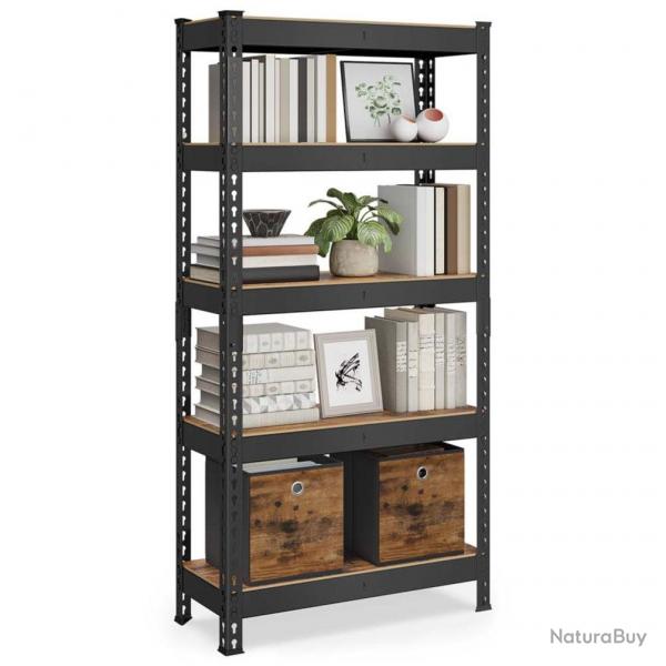 Étagère pour charges lourdes étagère de rangement étagère de cuisine 5 niveaux 30 x 75 x 150 cm cap