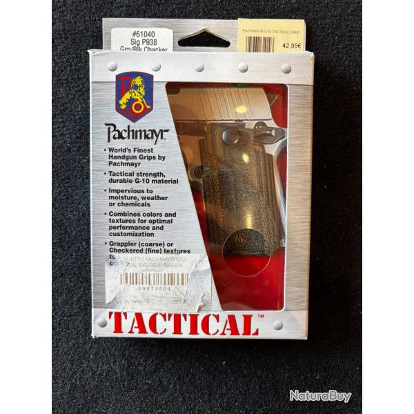 DESTOCKAGE !! POIGNEE PACHMAYR G10 TACTICAL GRIP SIG SAUER P938 GREEN GRAPPLER