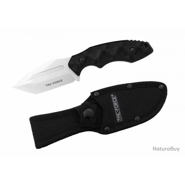 Couteau TAC FORCE Tanto Lame Acier 3Cr13MoV Manche Fibre de Nylon Etui Nylon TFFIX121LSW