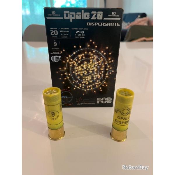  SASIR CARTOUCHES FOB OPALE DISPERSANTES  CAL 20/67 pb 9 - 1 EURO SANS PRIX DE RSERVE!!!