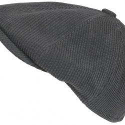 Beret Casquette Gavroche Velours Gris Côtelé Vintage Eshton Taille unique Gris
