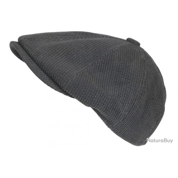 Beret Casquette Gavroche Velours Gris Ctel Vintage Eshton Taille unique Gris