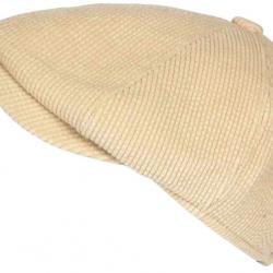 Beret Casquette Gavroche Velours Beige Côtelé Vintage Eshton Taille unique Beige