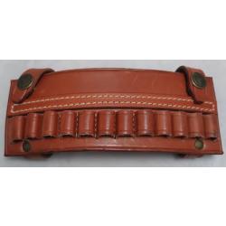 Porte-cartouches en cuir - JAVELOT - cal 38 - 12 cart