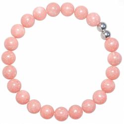 Bracelet en thulite - Perles rondes 8 mm