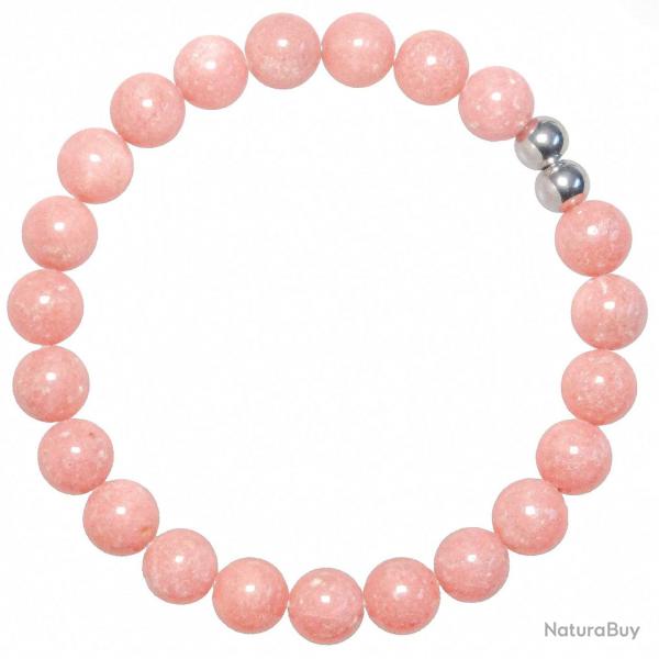 Bracelet en thulite - Perles rondes 8 mm