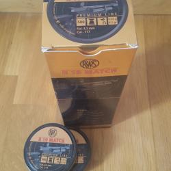 PLOMBS RWS R10 MATCH 4.49 0.53 g CARABINE 12 boites