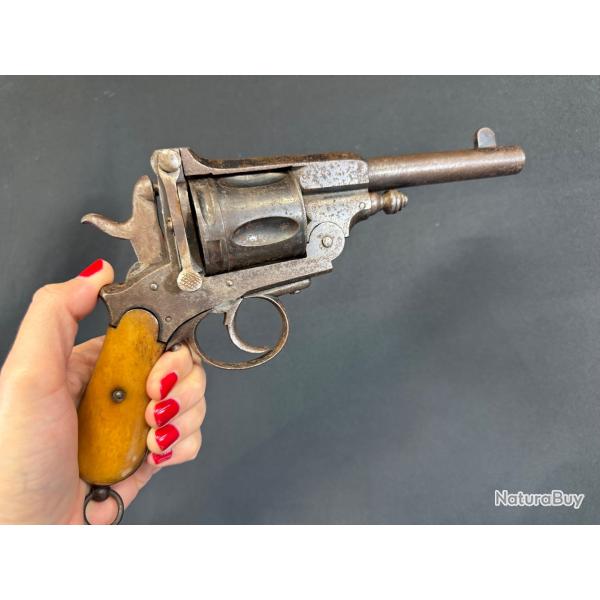 REVOLVER TOP BREAK BELGE TYPE GASSER MONTNGRIN cal. 44-40