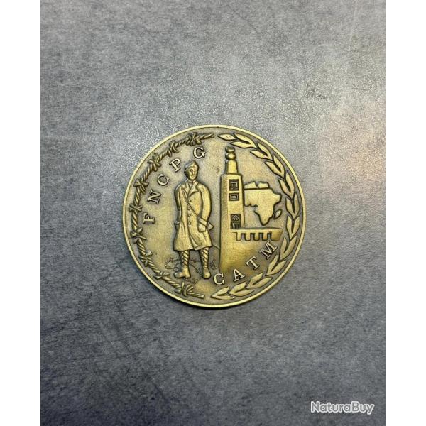 Mdaille de table FNCPG-CATM - Anciens Combattants d'Algrie Tunisie Maroc