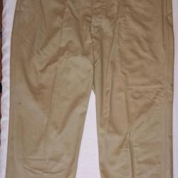 Pantalon beige type Chino Armée Française guerre Algérie
