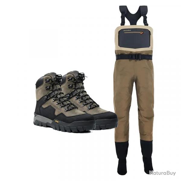 Pack waders GRUNDENS Boundary + chaussures Bankside