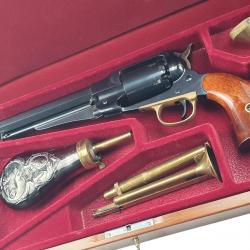 OFFRE UBERTI ! OCCASION UBERTI 1858 NEW ARMY BRONZÉ 44 POUDRE NOIRE + COFFRET BOIS UBERT