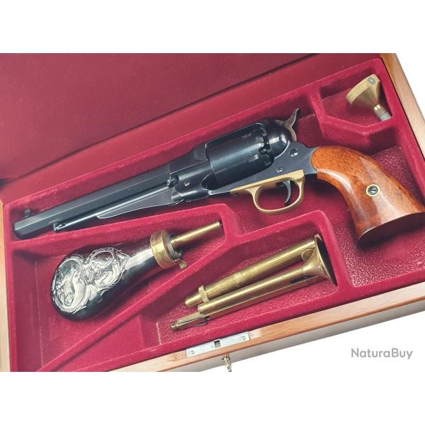 OFFRE UBERTI ! OCCASION UBERTI 1858 NEW ARMY BRONZ 44 POUDRE NOIRE + COFFRET BOIS UBERT