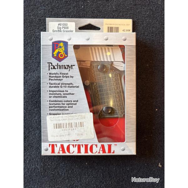 DESTOCKAGE !! POIGNEE PACHMAYR G10 TACTICAL GRIP SIG SAUER P938 CHECKER