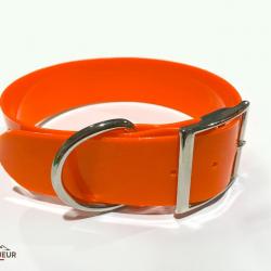 COLLIER BIOTHANE 50MM ORANGE