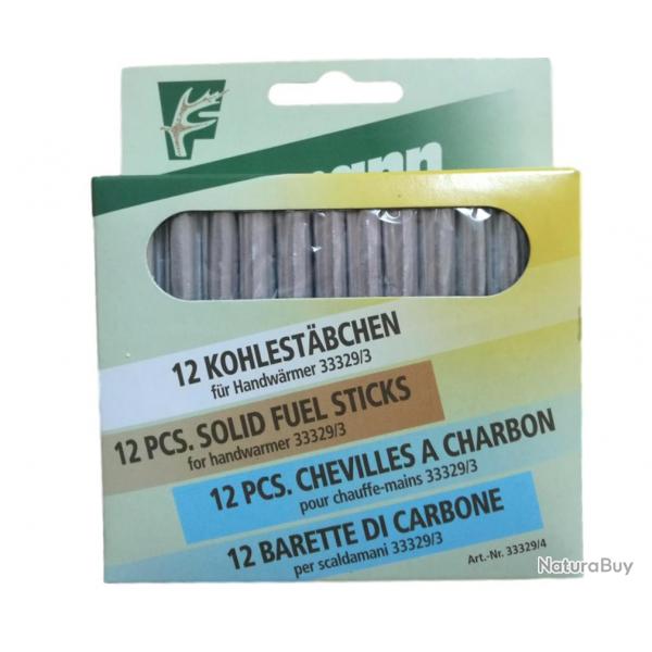 BARETTES CHARBONS POUR CHAUFFERETTE PAR 12