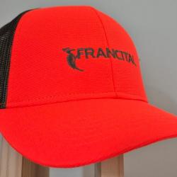 CASQUETTE FRANCITAL ORANGE FLUO FILET KAKI/F23