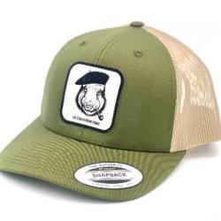 Casquette SANGLIER Le Chasseur Chic OLIVE