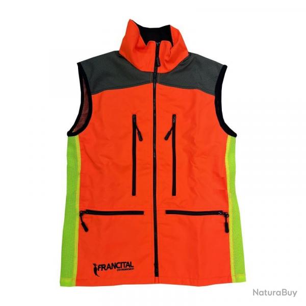 GILET TRAQUE ATALANTE NF S 74 567 ORANGE JAUNE