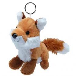Porte-clé renard en peluche 10 cm