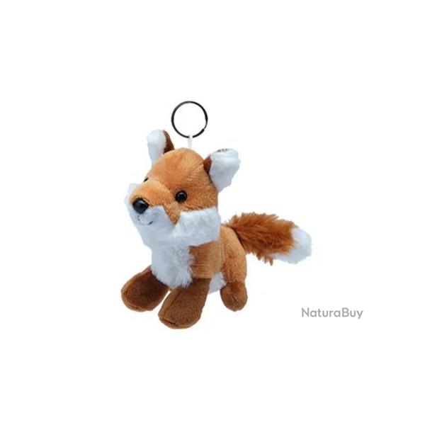 Porte-cl renard en peluche 10 cm